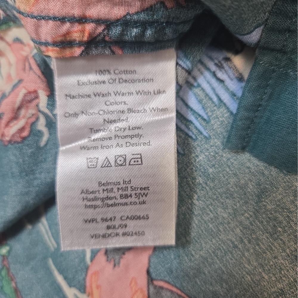Eddie Bauer Men's TXL Camp Shirt Hawaiian Print Button Up Short Sleeve - Picture 5 of 8